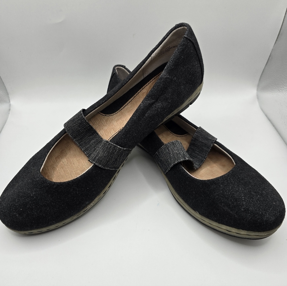 b.o.c. Women's Charcoal Loafers/shoes. Ballet Flats Worn 1 Time. Ladies Size 8 - Picture 5 of 9